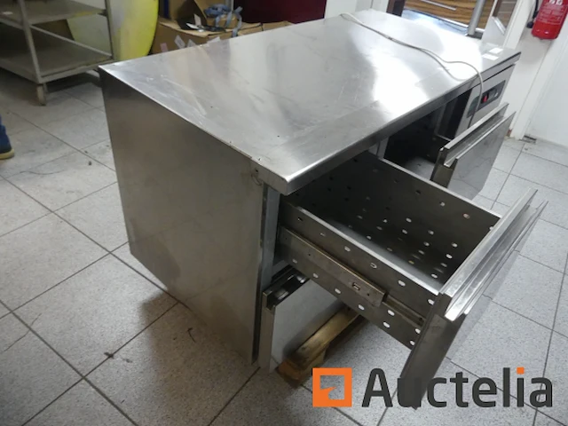 Aanrecht horizontale roestvrij staalkoelkast 4 lade asber etp-7-135-04 se - afbeelding 8 van  11