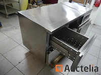 Aanrecht horizontale roestvrij staalkoelkast 4 lade asber etp-7-135-04 se - afbeelding 8 van  11