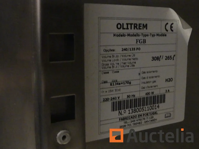 Aanrecht koelkast en zijn inhoud olitrem fgb 240/135 in - afbeelding 4 van  5