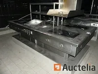 Aanrechtblad keukencentrum, plancha, elektrische kookplaat, friteuse - afbeelding 1 van  11