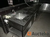 Aanrechtblad voor horeca, koelvitrines, wastafels ... rubbens - afbeelding 3 van  4