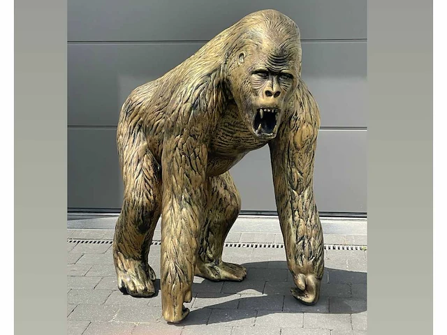 Aap / monkey gold h130cm - afbeelding 1 van  1