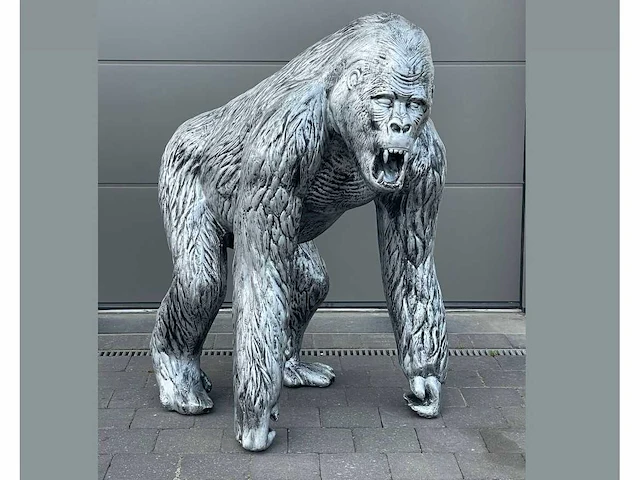 Aap / monkey silver h130cm - afbeelding 1 van  1