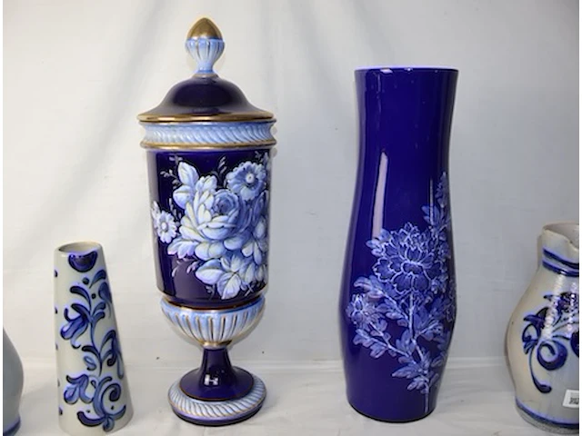 Aardewerk blauw (x5) - afbeelding 2 van  6