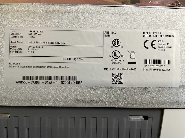 Abb ach550 frequentieregelaar - afbeelding 7 van  8