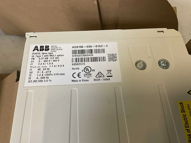 Abb acs150-03u-01a2-4 frequentieregelaar (2x) - afbeelding 7 van  9