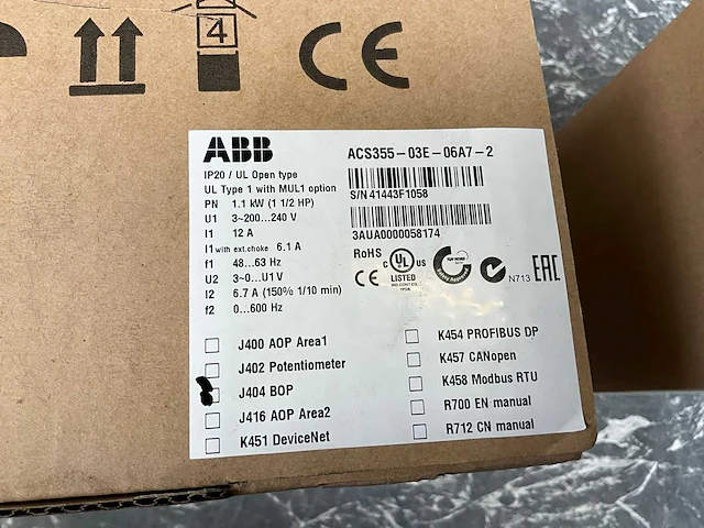 Abb acs355-03e-06a7-2 frequentieregelaar (3x) - afbeelding 7 van  8