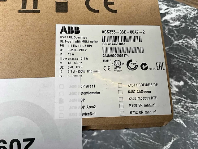 Abb acs355-03e-06a7-2 frequentieregelaar (3x) - afbeelding 8 van  8