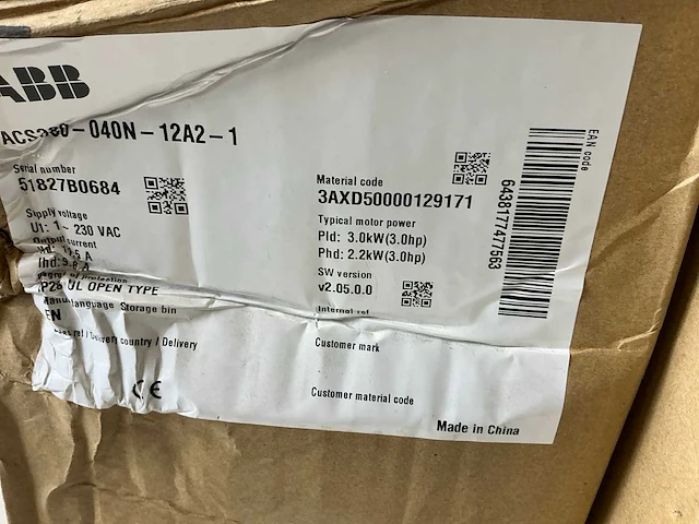 Abb acs380-040n-12a2-1 frequentieregelaar (2x) - afbeelding 9 van  9