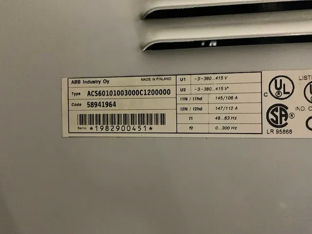 Abb acs600 frequentieregelaar - afbeelding 6 van  6