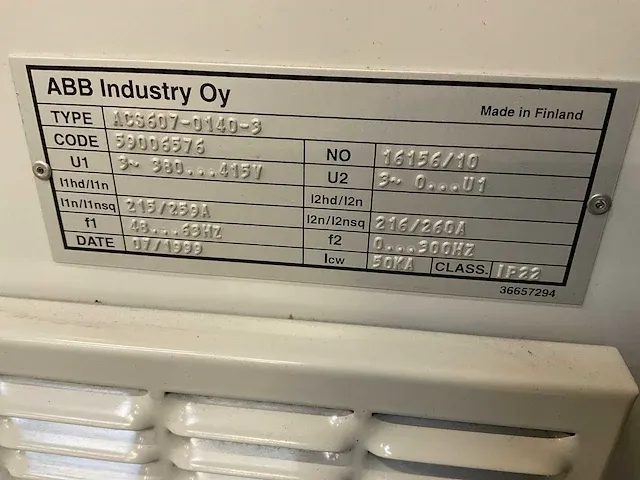 Abb acs607-0140-3 frequentieregelaar - afbeelding 8 van  12