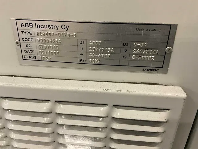 Abb acs607-0170-3 frequentieregelaar - afbeelding 9 van  12
