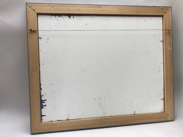 Abstract schilderij op doek. belgische school. gesigneerd. - afbeelding 4 van  18