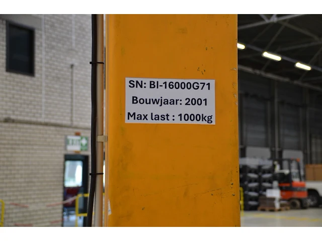 Abus gm3 kolomzwenkkraan 1000kg - afbeelding 3 van  6