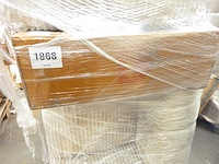 Acaciahout & zwart metaal nesten salontafels - licht, natuurlijk - afbeelding 7 van  7