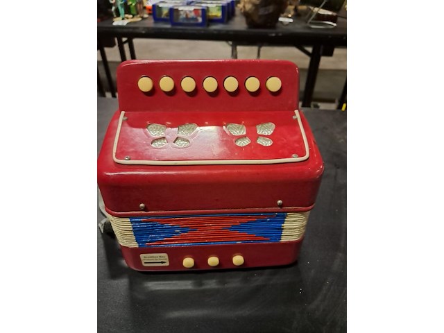 Accordion v kind perfecte staat jaren 1980 - afbeelding 2 van  3