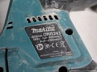 Accu boorhamer makita dhr243, vv lader, werking niet gekend - afbeelding 2 van  2