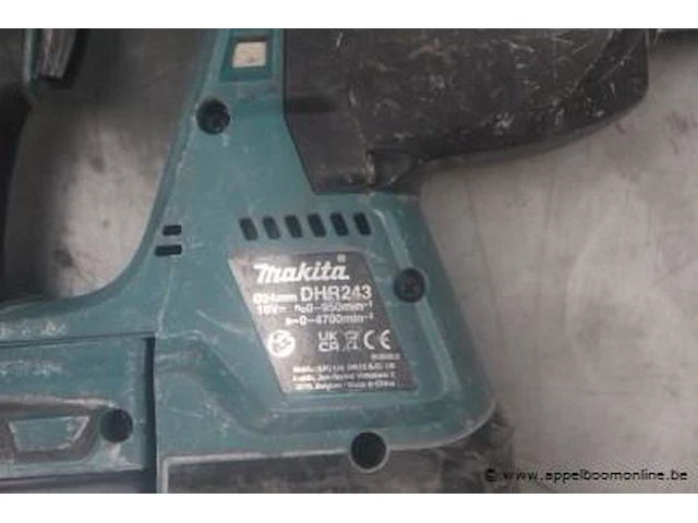 Accu-boorhamer makita dhr243, vv oplader, werking niet gekend - afbeelding 2 van  2