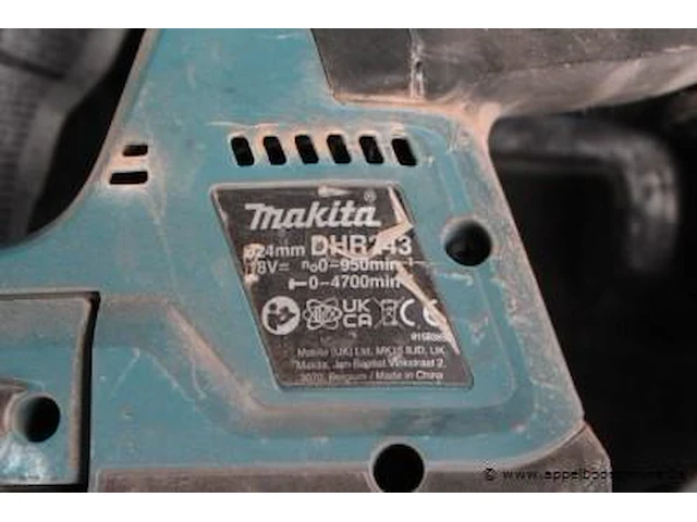 Accu boorhamer makita dhr243, werking niet gekend - afbeelding 2 van  2