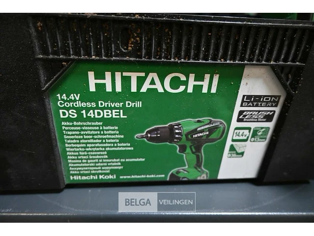 Accu-boormachine - merk: hitachi - afbeelding 3 van  4