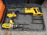 Accu boormachine + accu reciprozaag dewalt - afbeelding 1 van  8