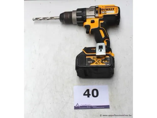 Accu boormachine dewalt dcd996, met accu, zonder lader, werking niet gekend - afbeelding 1 van  3