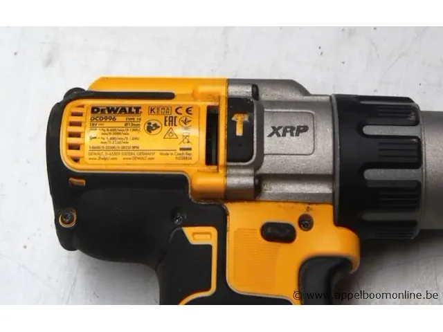 Accu boormachine dewalt dcd996, met accu, zonder lader, werking niet gekend - afbeelding 3 van  3