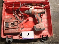 Accu boormachine hilti 144-a, vv oplader