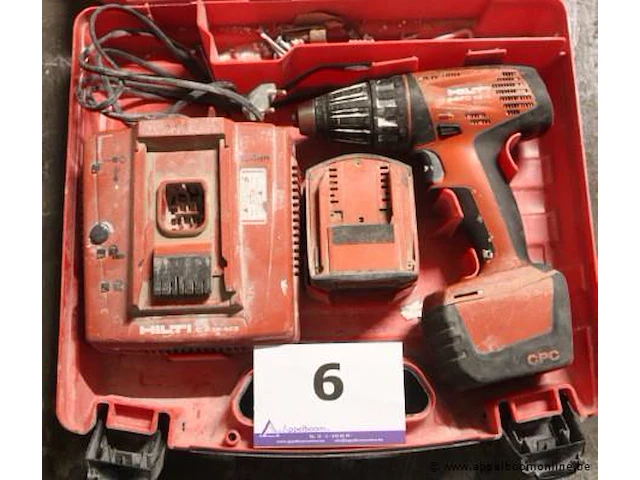 Accu boormachine hilti sf 14-a, vv oplader en extra batterij - afbeelding 1 van  3