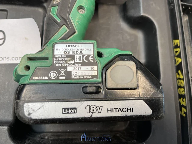 Accu boormachine hitachi - afbeelding 2 van  3