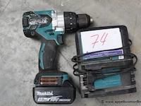 Accu boormachine makita dhp481, vv oplader, werking niet gekend - afbeelding 1 van  2