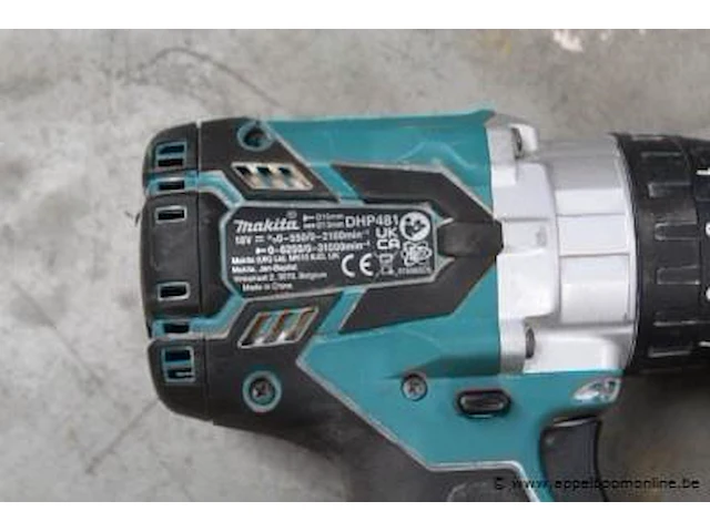 Accu boormachine makita dhp481, vv oplader, werking niet gekend - afbeelding 2 van  2
