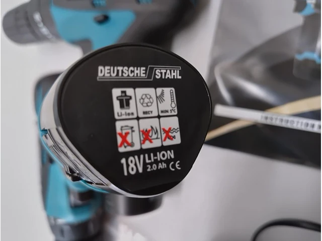 Accu boormachineset deutsche stahl 18v - afbeelding 3 van  7