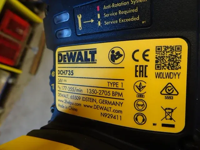 Accu breekhamer dewalt - afbeelding 3 van  3