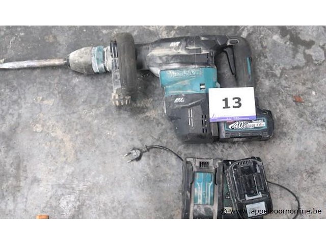 Accu breekhamer makita hm001g, vv 2 batterijen en oplader - afbeelding 1 van  2
