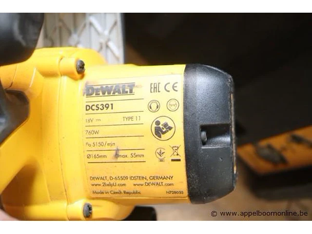 Accu cirkelzaag dewalt dsc391 - afbeelding 2 van  2