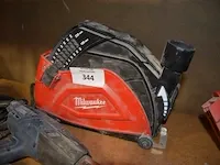 Accu cirkelzaag milwaukee m18blc66 zonder accu, opzetstuk voor cirkelzaag voor aansluiting stofzuiger, warmluchtpistool ferm ham1018, elektrische wipzaag x-kraft xk-610fb-js-f - afbeelding 3 van  13