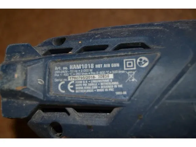 Accu cirkelzaag milwaukee m18blc66 zonder accu, opzetstuk voor cirkelzaag voor aansluiting stofzuiger, warmluchtpistool ferm ham1018, elektrische wipzaag x-kraft xk-610fb-js-f - afbeelding 7 van  13