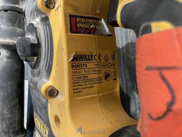 Accu combihamer en haakse slijpmachine dewalt - afbeelding 3 van  6