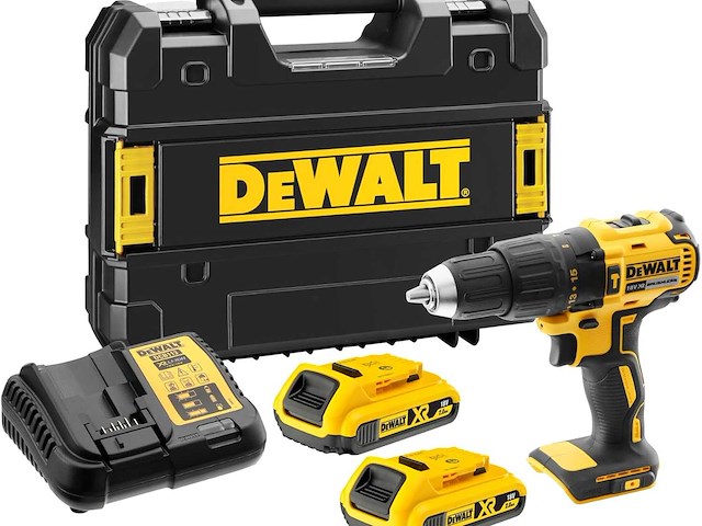 Accu-compactklopboormachine, xr 18v borstelloos - afbeelding 1 van  6