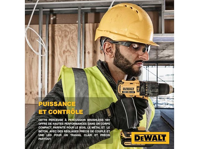 Accu-compactklopboormachine, xr 18v borstelloos - afbeelding 4 van  6