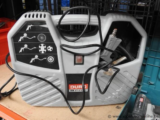 Accu decoupeermachine makita apsd 18-1, met lader en opbergkist, werking niet gekend plus compressor duro pro, werking niet gekend - afbeelding 3 van  3