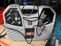 Accu decoupeermachine makita apsd 18-1, met lader en opbergkist, werking niet gekend plus compressor duro pro, werking niet gekend - afbeelding 3 van  3