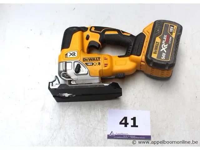 Accu decoupeerzaagmachine dewalt, dc5334, met accu, zonder lader, werking niet gekend - afbeelding 1 van  3