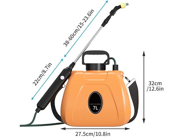 Accu drukspuit 7l - afbeelding 2 van  3