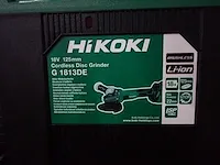 Accu haakse slijper hikoki - afbeelding 2 van  7