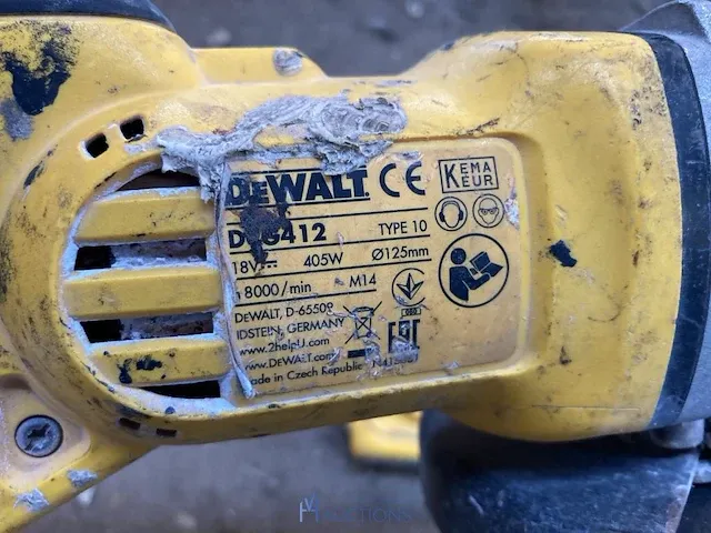 Accu haakse slijpmachine dewalt - afbeelding 3 van  3