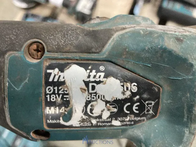 Accu haakse slijpmachine makita - afbeelding 3 van  4