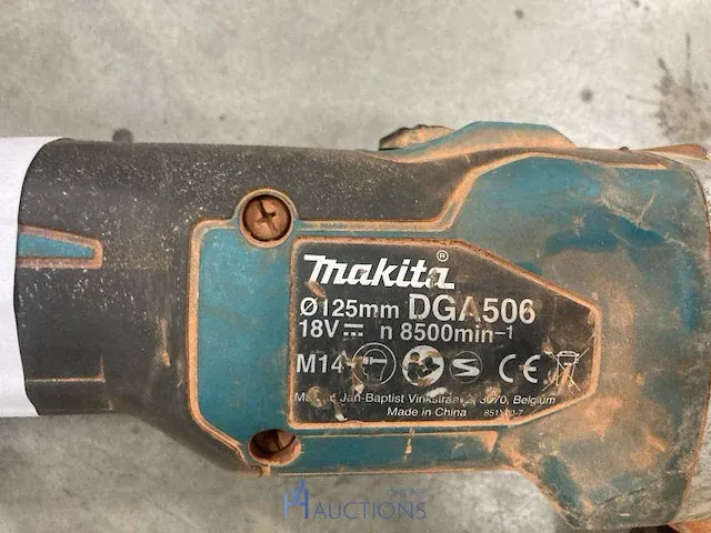 Accu haakse slijpmachine makita - afbeelding 3 van  3