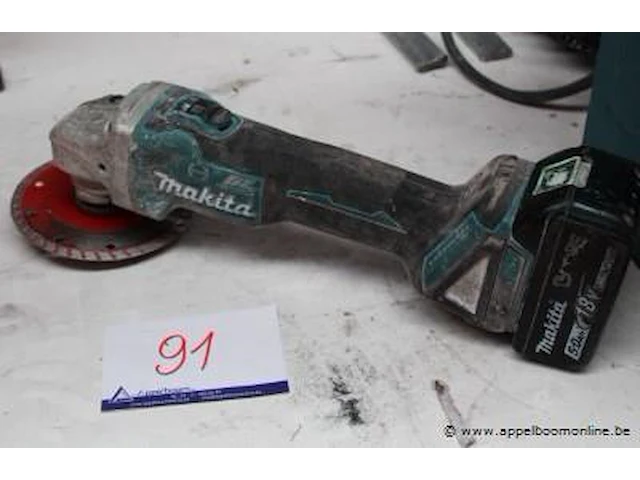 Accu haakse slijptol makita dg1506, werking niet gekend - afbeelding 1 van  2